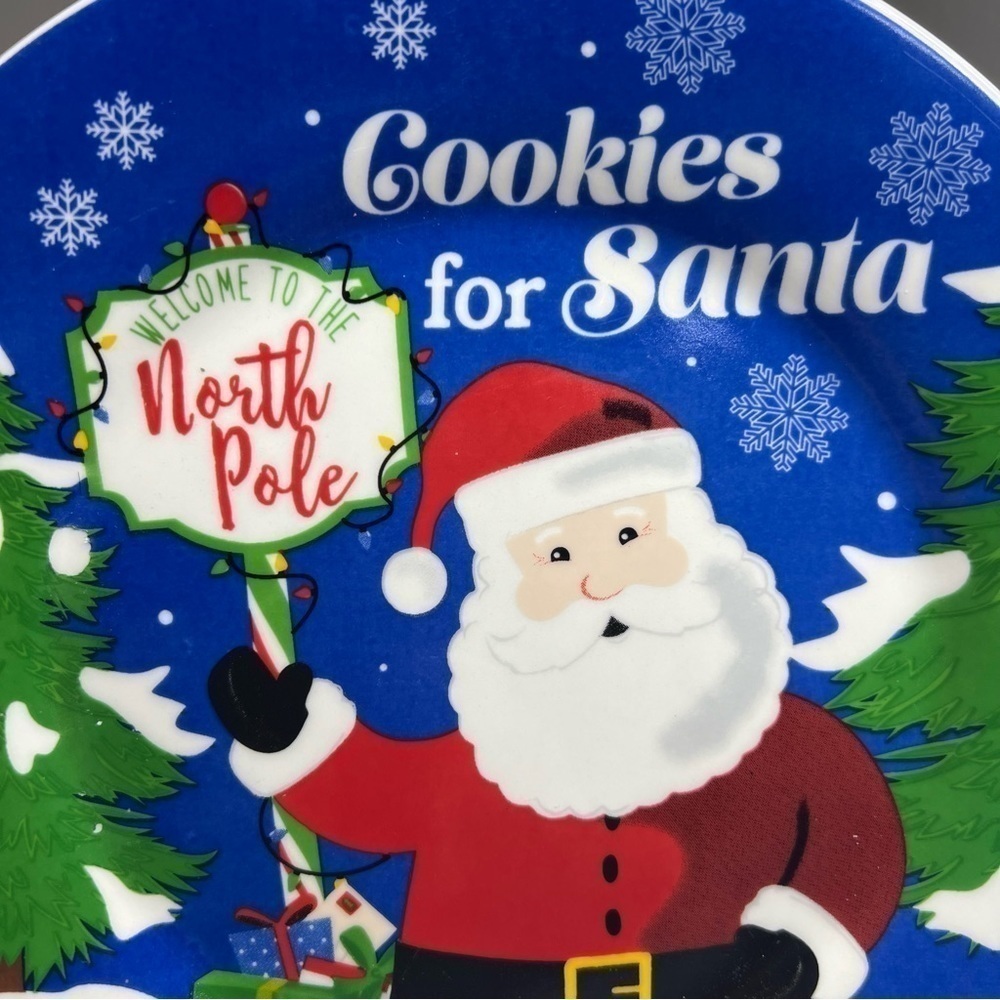 Cookies for Santa plate